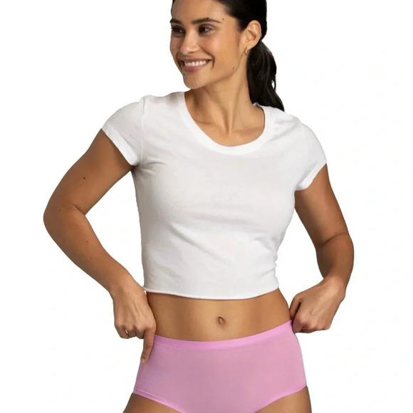Fruit of the Loom Women's Getaway Collection, Cooling Mesh Brief Underwear - Picture 4 of 7